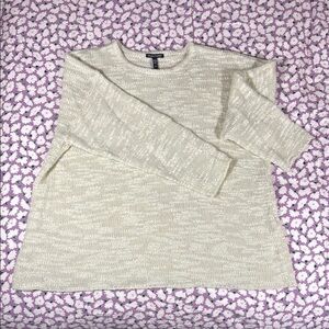 Eileen Fisher Textured Knit Sweater Tencel Lyocell / Polyamide / Mohair / Cotton